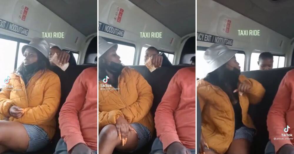 2 women fighting in taxi