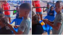Little boy becomes viral sensation after video of him braiding lady's hair surfaces online