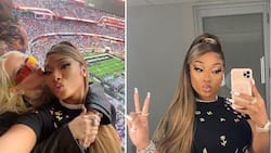 Meg Thee Stallion hangs out with Christina Aguilera at 1st Super Bowl, celebrates halftime commercial premiere