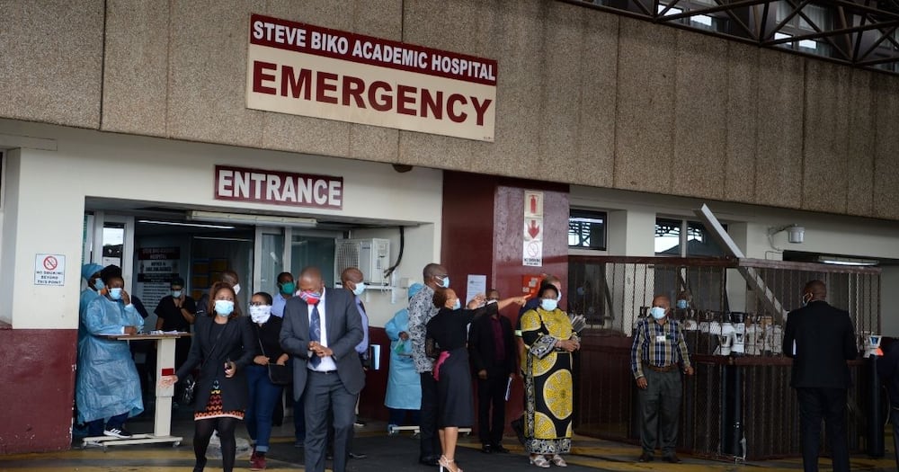 Doctors, steve biko hospital queue for vaccine and denied