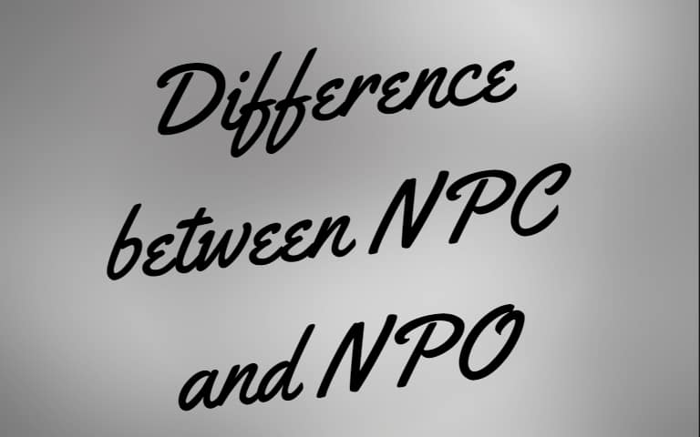difference between NPC and NPO that you should know