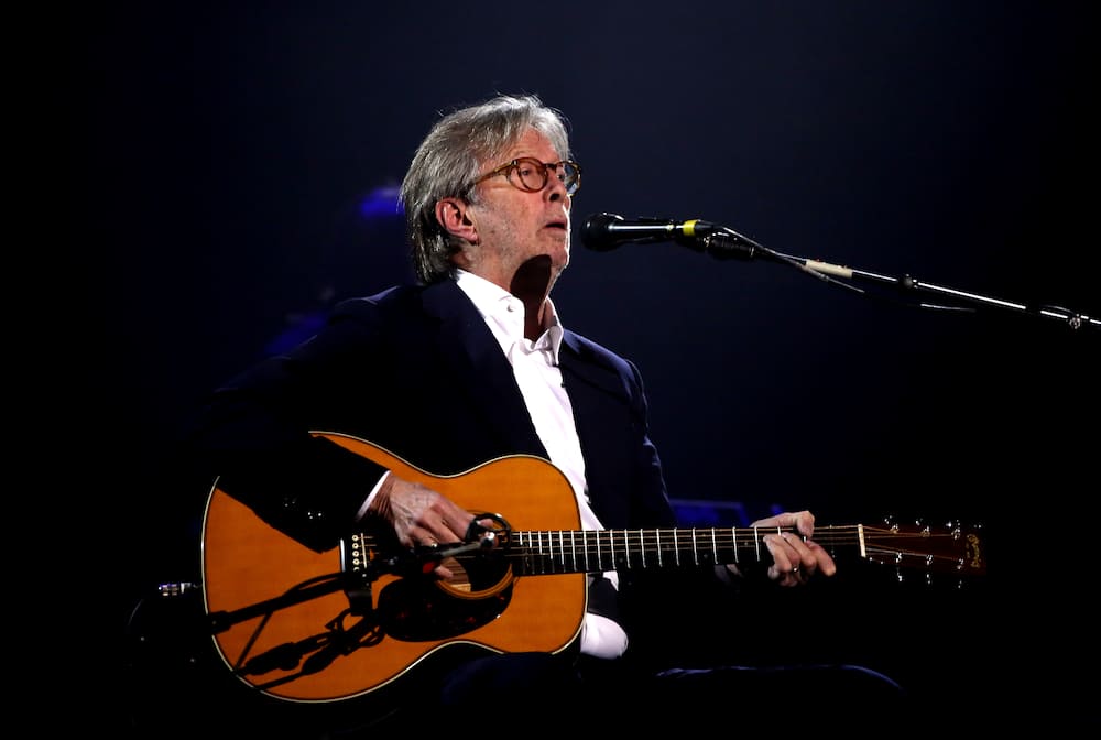 Eric Clapton on stage during The Fashion Awards 2019 held at Royal Albert Hall on 2 December 2019 in London.