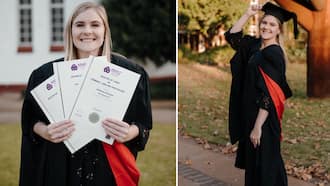 Big brained Master of Laws graduate lands cum laude pass, wows SA with cute pics