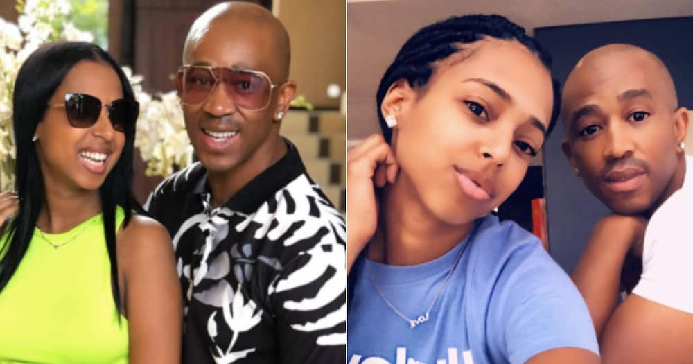 Mafikizolo's Theo Kgosinkwe and his wife Vourné have a baby girl