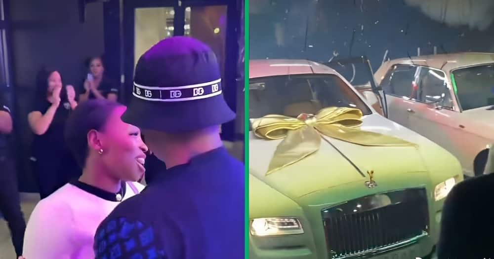 A Twitter video showcases a couple buying two Rolls Royce.