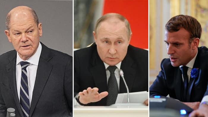 Putin engages in talks with German and French leaders over Ukraine, demands sanctions end