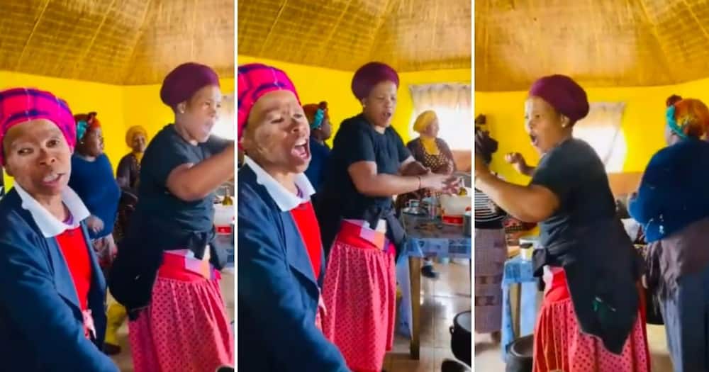 A group of rural Xhosa women singing.