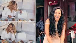Sbahle Mpisane shows off her funny faces in cute online post
