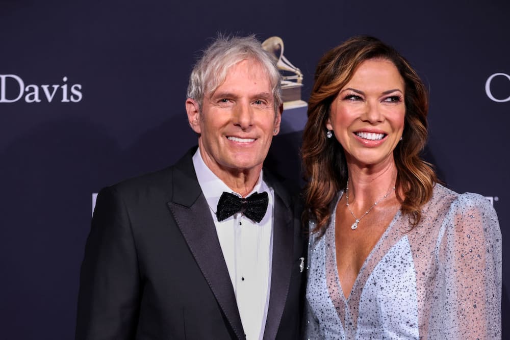 Michael Bolton and Heather Kerzner during the Pre-Grammy Gala held at The Beverly Hilton on 4 February 2023 in Beverly Hills.