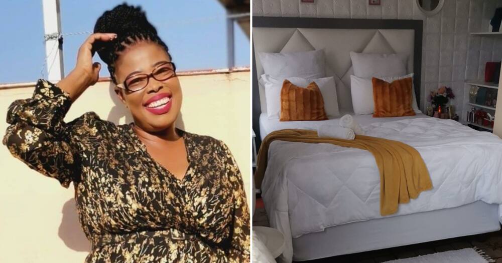 The Durban lady is transforming her bedroom into a hotel room