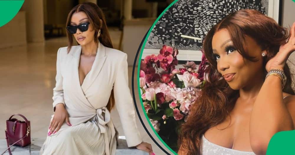 Bonang and her rumoured boyfriend David Phume were pictured together.