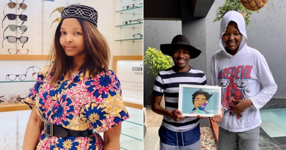 Simphiwe Dana shows off talented teenage sons’ incredible artwork