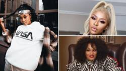 Moozlie replaces Pearl Thusi as DJ Zinhle's bestie, rapper and 'Umlilo' hitmaker show each other love online
