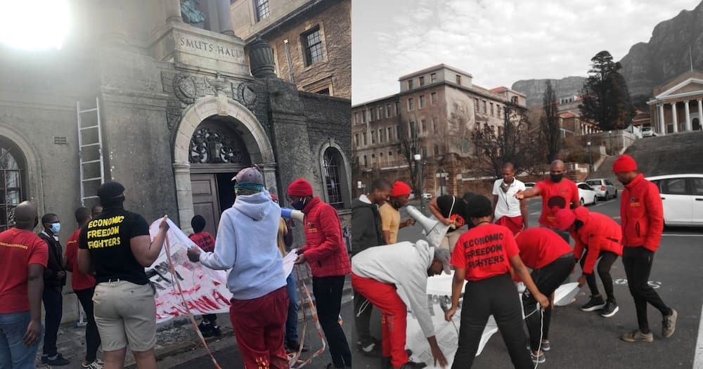 EFF, support, Jan Smuts, name, removed, UCT, residence