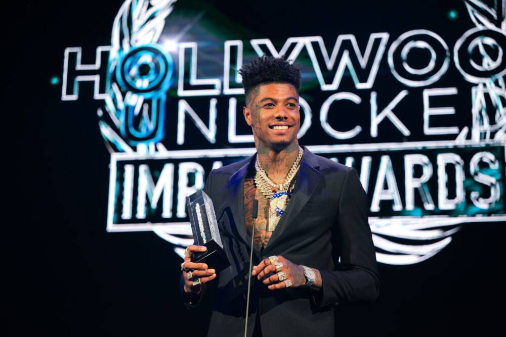 Rapper Blueface at The 2nd annual Hollywood Unlocked Impact Awards