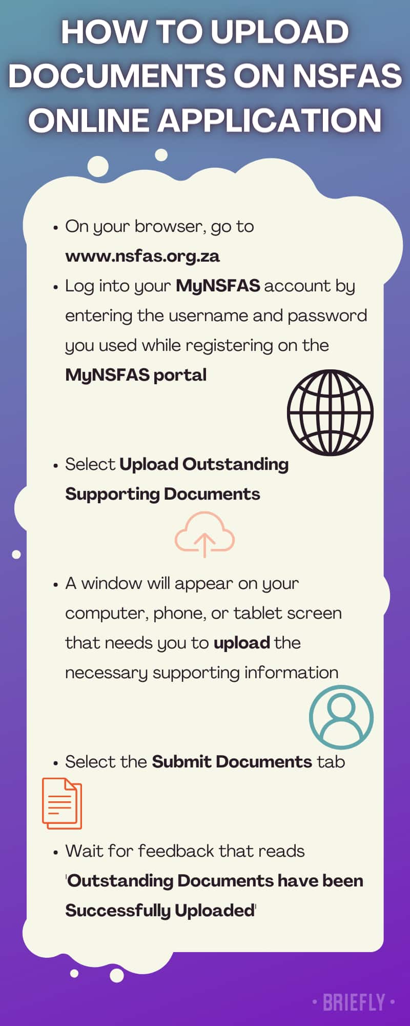 How to upload documents on NSFAS