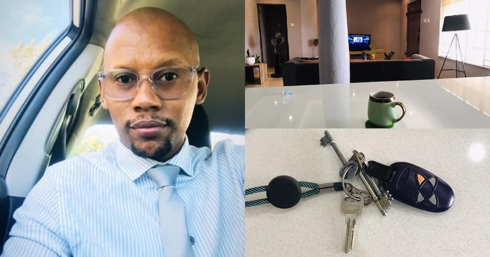 An SA man shared pics of his new home on Twitter