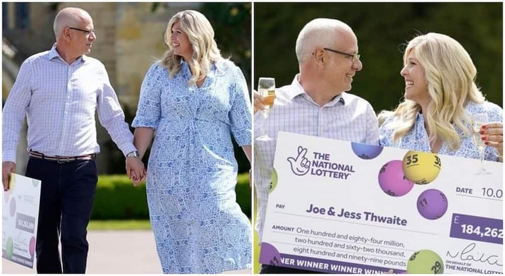 Tess and Joe cashed out hugely in EuroMillions lottery.