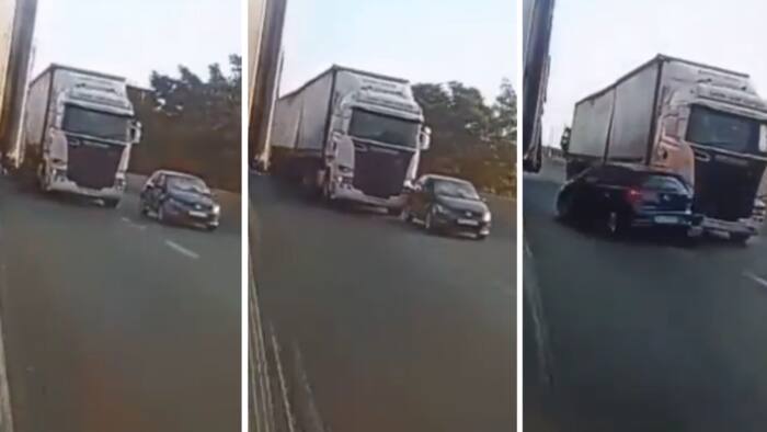 Polo gets rear-ended by truck trying to change lanes, SA shares bad lorry stories: "A law unto themselves"