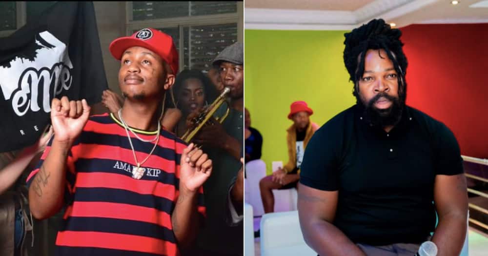 Emtee responds to Big Zulu blue ticking him as a rapper