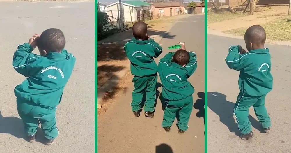 Two adorable kids revive the 'Umlando' dance challenge