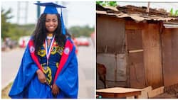 "From begging to eat poverty to MSc": Ghanaian lady recounts her childhood struggles