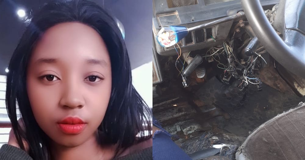 "Angikho Right": Lady Shares Snap of Taxi Driving in a Bad Condition