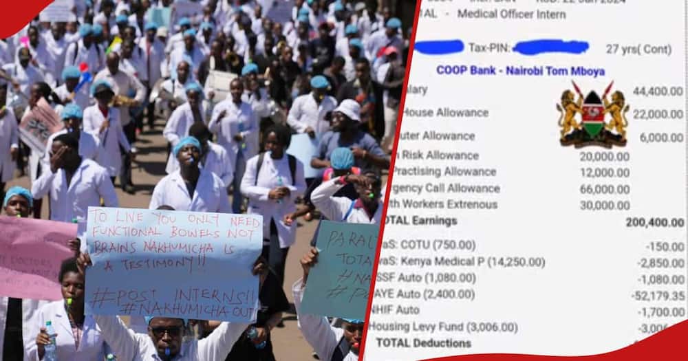 Intern doctor shares pay slip and shares reason for strike action