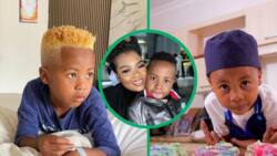Anele Mdoda brags about her son Alakhe's English skills, Mzansi fawns: "I can't wait for my turn"
