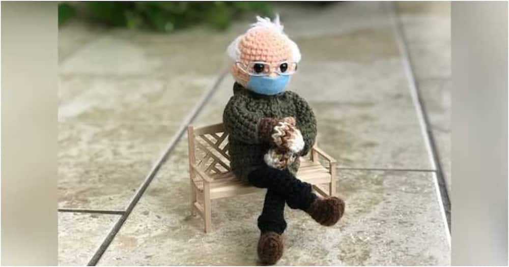 Creative crochet artist turns sensational Bernie Sanders meme into a doll, sells for over KSh 4M
