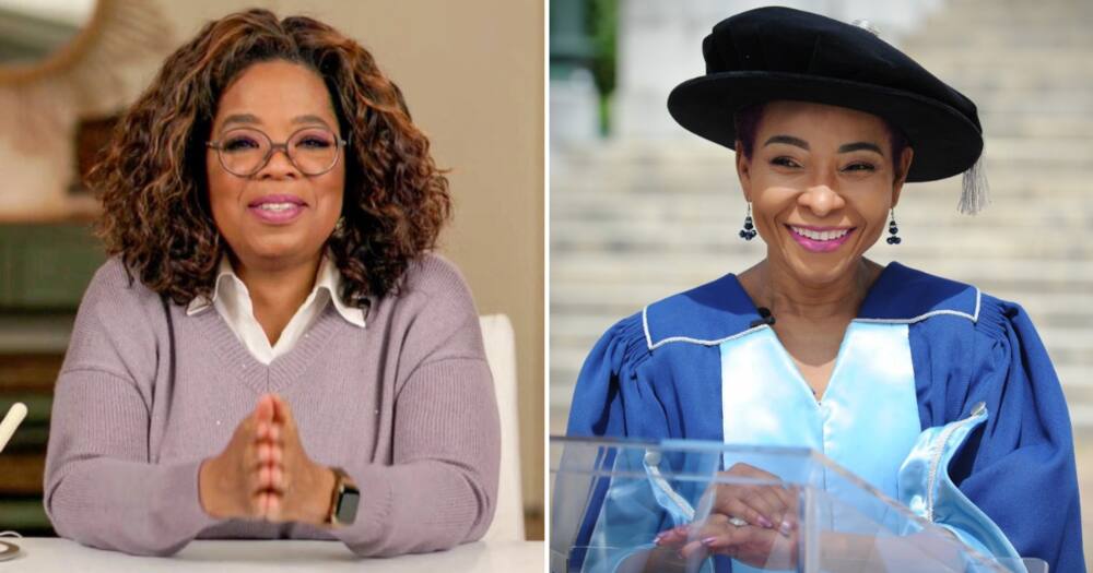 Oprah honoured UCT’s vice-chancellor for winning the first Africa Education Medal