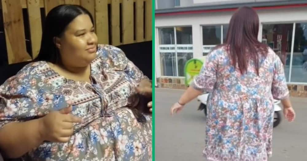 TikTok video shows woman's weight loss