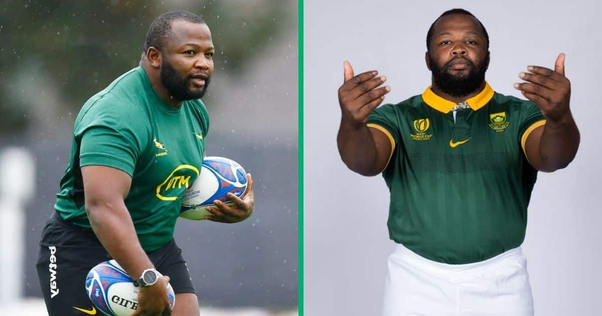 Rwc: Ox Nche Spotted With Woolies Chocolate Cake On Springboks’ Trophy 