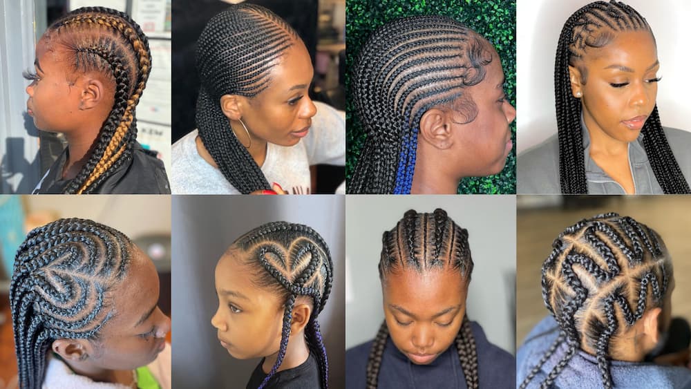 Cornrow hairstyles hotsell straight back