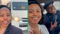 Curro student shows off taxi driver bae taking her to school in viral TikTok video, Mzansi has words