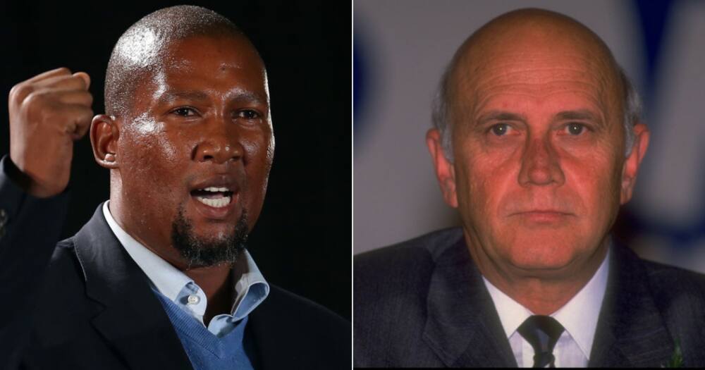 Mandla Mandela, FW De Klerk