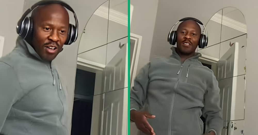 A TikTok video shows a dad unveiling his impressive amapiano dance moves.