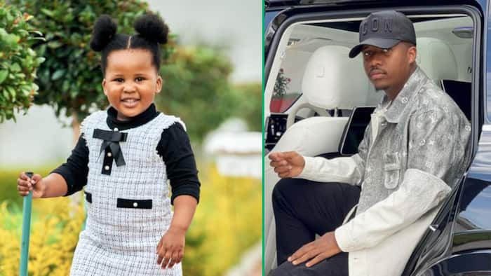 Andile Mpisane pens sweet message on daughter Flo's birthday: "You are a true blessing in our lives"