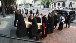 Cape Town pays tribute to Archbishop Desmond Tutu while he lies in state at St George's Cathedral