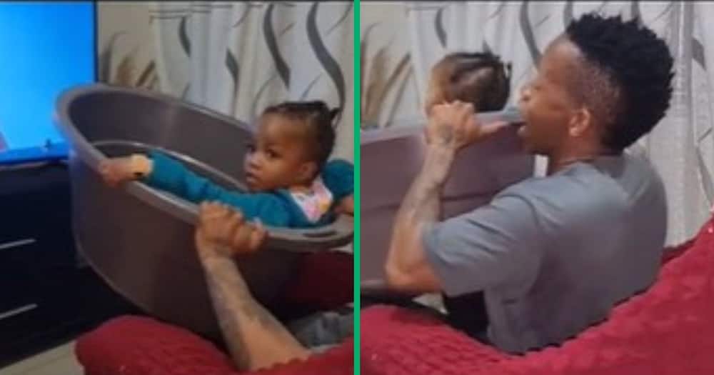 TikTok video of man making Gold Reef City rollercoaster for his kid