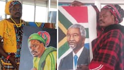 Hebanna: Rasta's portrait of Thabo Mbeki has Mzansi calling the cops