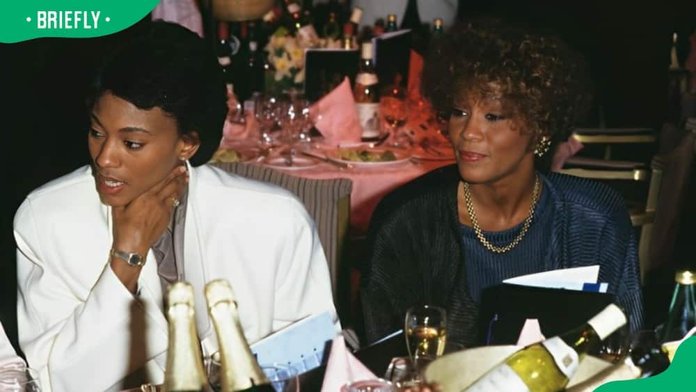 Robyn Crawford with her late friend, Whitney Houston (L-R)