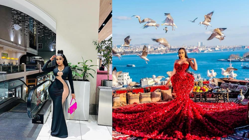 The South African influencer rocking different designer wears.