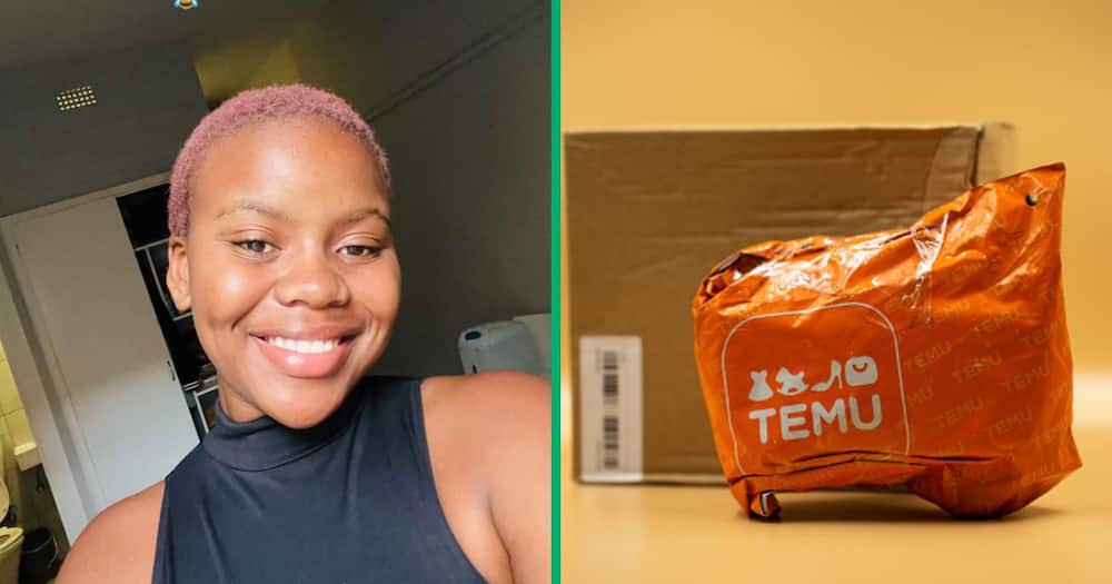 A woman showed off another free order from Temu in a TikTok video.
