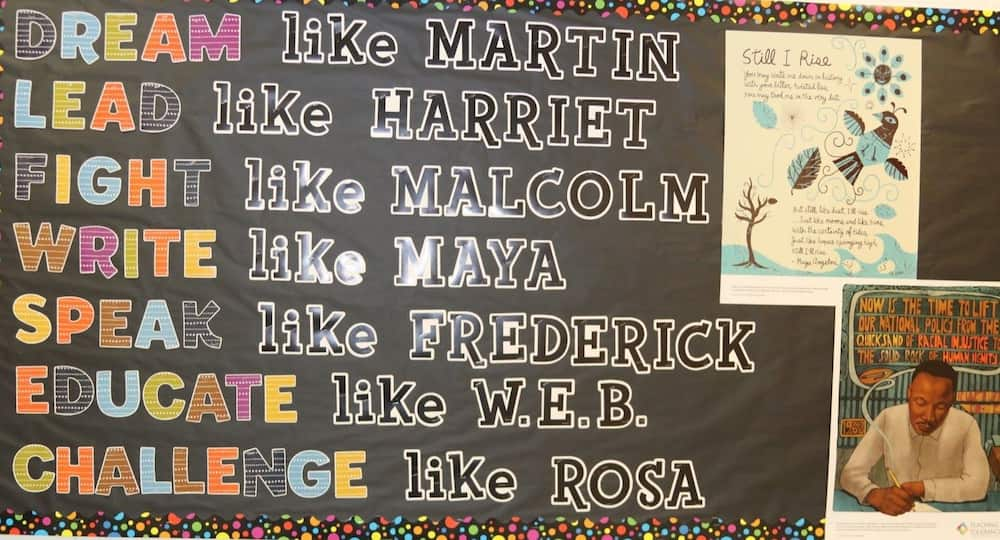 Pinterest Black History Month bulletin board