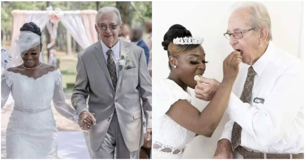 The huge age difference did not stop the pair from falling in love