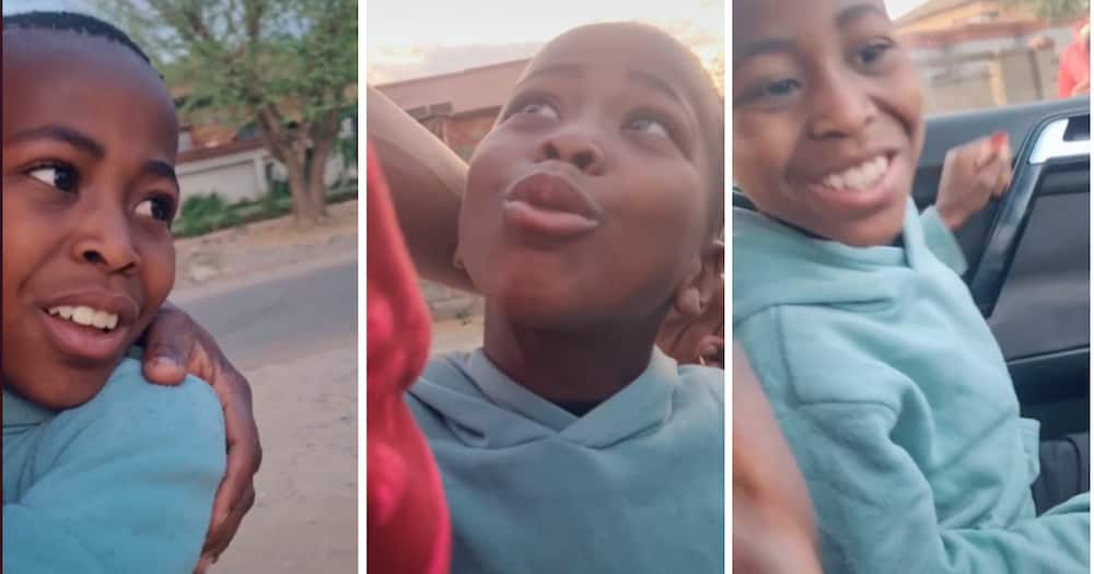A little boy gave an adorable reaction to his friend returning home