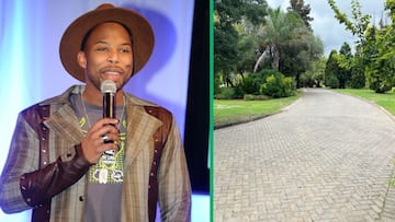 Sizwe Dlhomo shares videos and pics of Johannesburg property to shut down financial struggle speculation