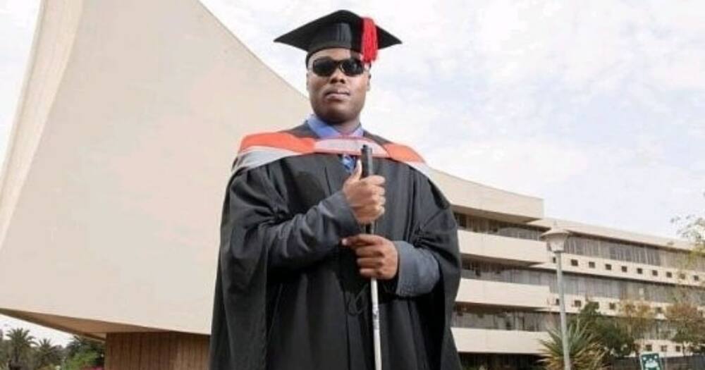 Halala: Blind student overcomes struggles, graduates with law degree