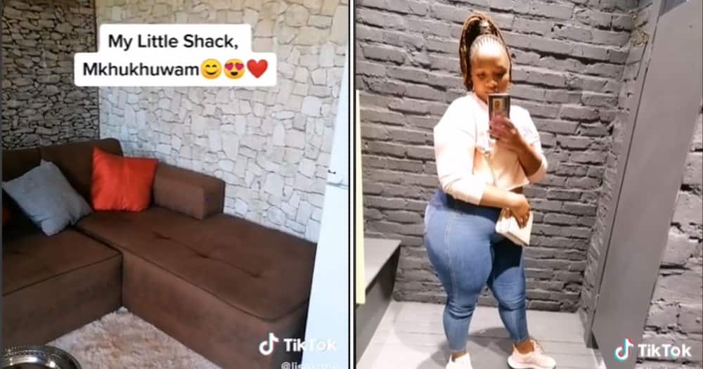 Woman shows off transformed shack